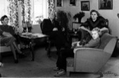 Asta, Frederik, Grete & Birgit in the Living Room