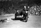 Grete, Anita Holgersen, Jens Peder & Birgit on a Motorcycle