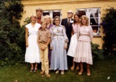 1980 - Grandchildren - Birgit, Flemming, Torben, Anette, Mormor, Morfar, Linda, Brenda