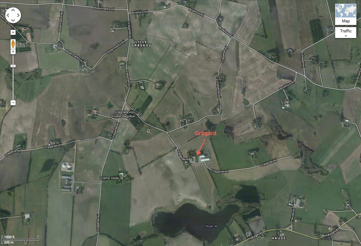 Grågård Farm - Google Map Location